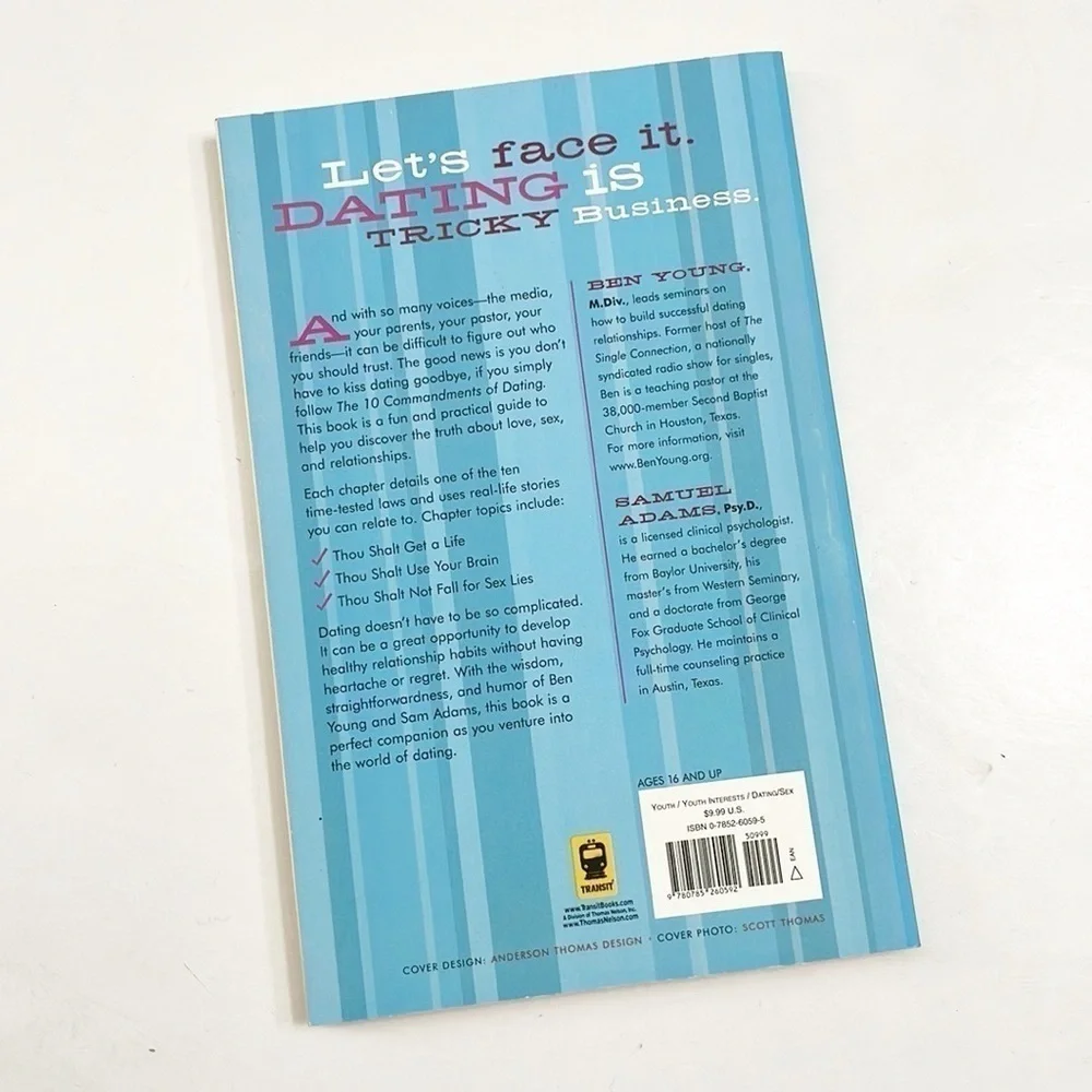 The 10 Commandments of Dating by Ben Young & Sam Adams paperback book